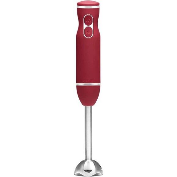Chefman Kitchen Immersion 300 Watt Red Stick Hand Blender Stainless Steel Blades - Picture 1 of 5